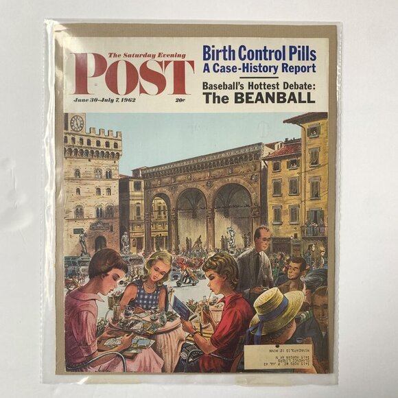 The Saturday Evening Post Magazine COVER June 30 - July 7 1962 - Picture 1 of 2